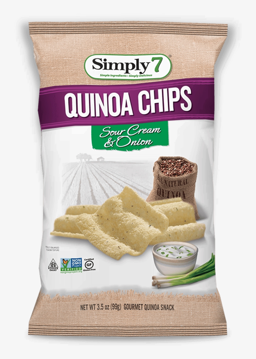 Buy Now - Simply 7 Quinoa Chips Sour Cream And Onion, transparent png #4122968