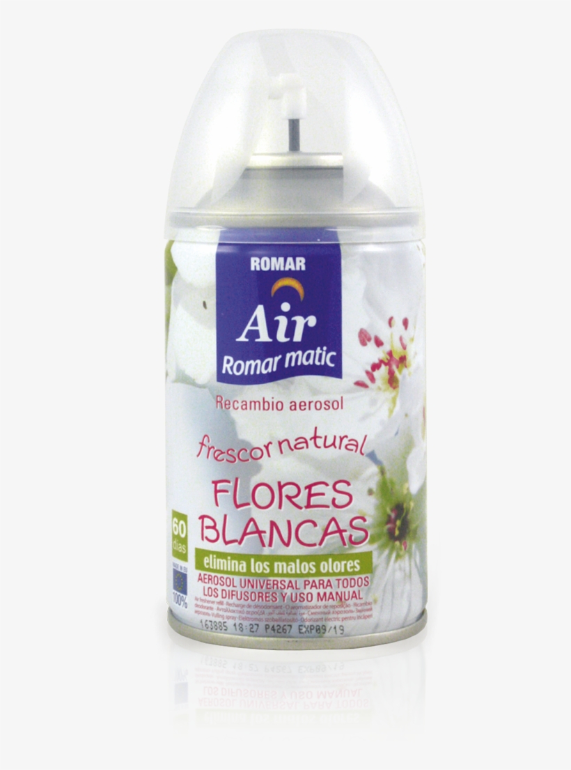 Recambio Aerosol Automático Flores Blancas - Aerosol Spray, transparent png #4123248