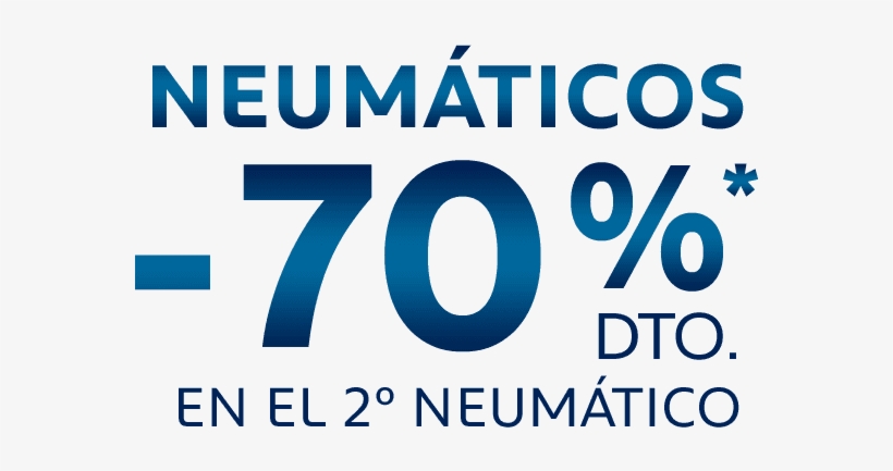 2º Neumatico 70% De Descuento - Graphic Design, transparent png #4123346