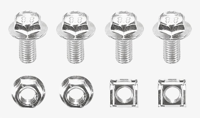 Kit De Tornillos Y Tuercas Para Fijación En Pletinas - Silver, transparent png #4123421