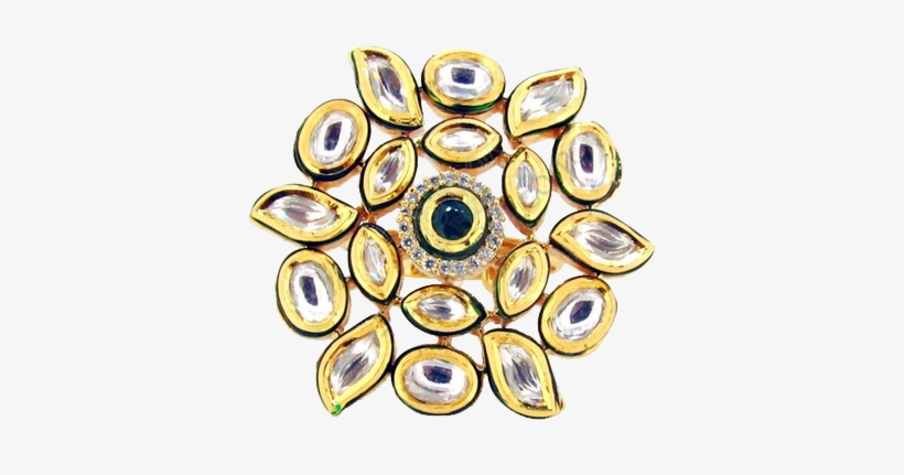 The Kundan Jewellery Is Also Known As Kundan Keshari, - Crystal, transparent png #4123506