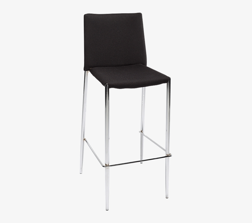Black High Chair H 111 L 43 W 52 Cm - Chair, transparent png #4123610