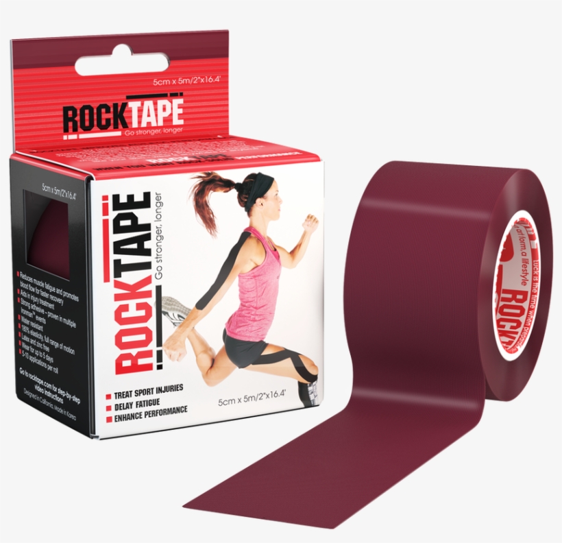 2" Maroon - Rocktape Black, transparent png #4124269