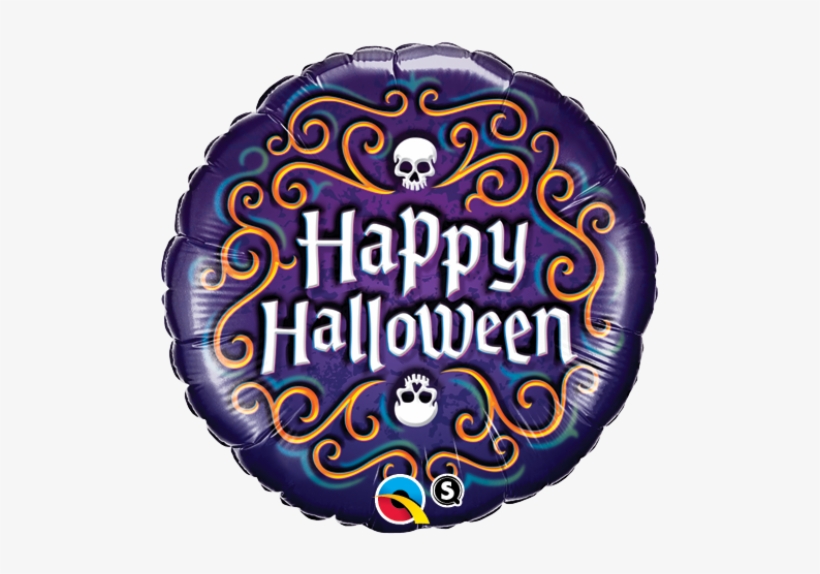 Halloween Skeleton Filigree - Skeleton 18 Inch Foil Balloon, transparent png #4125425
