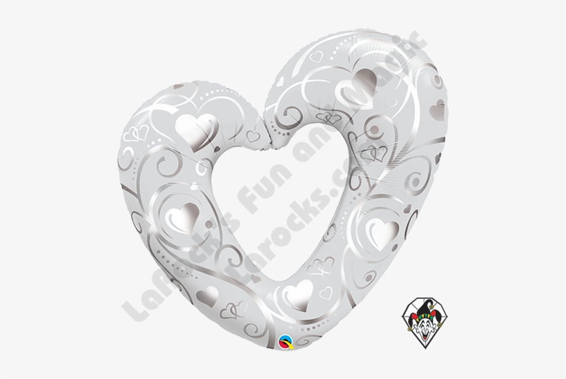 Qualatex 42 Inch Shaped Foil Balloon - Hearts, transparent png #4125503