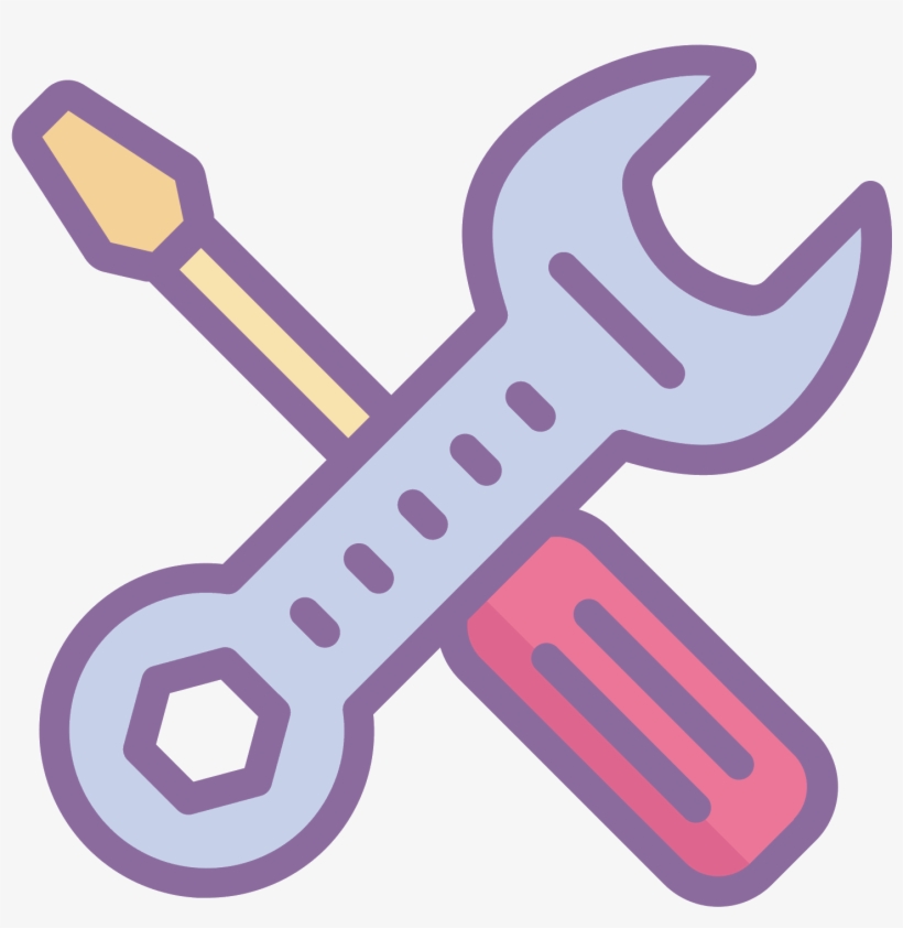 In This Icon Is A Wrench And A Screwdriver - Manutenção Icons, transparent png #4125598