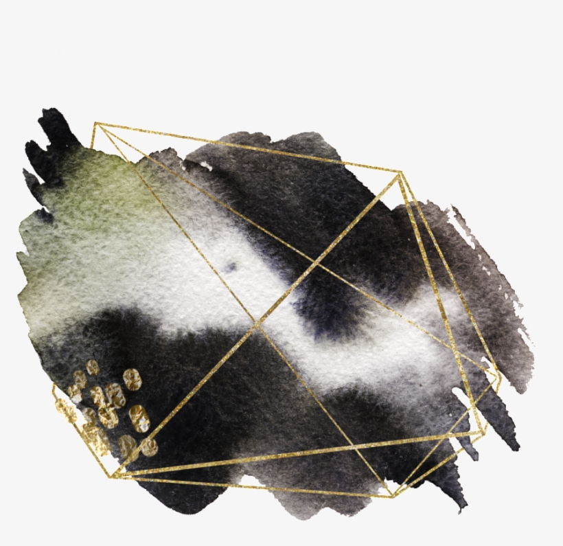 Black Ink Stain Decorative - Portable Network Graphics, transparent png #4125984