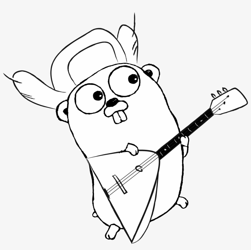 File - Gopher-ru - Google Go, transparent png #4126805