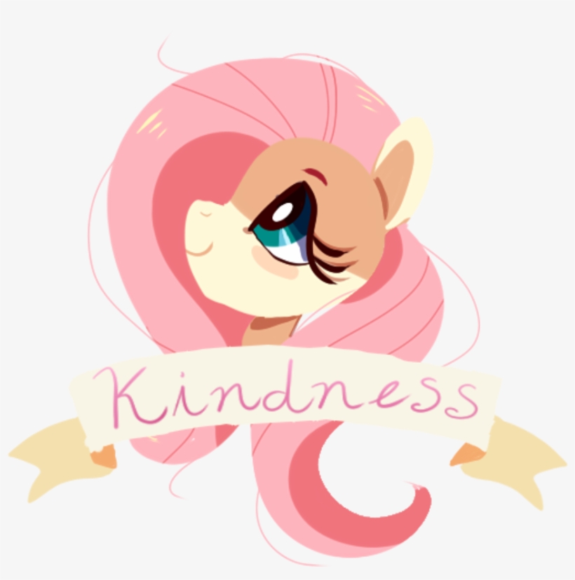 Moonraige, Banner, Flat Colors, Fluttershy, Kindness, - Fluttershy Banner, transparent png #4127194