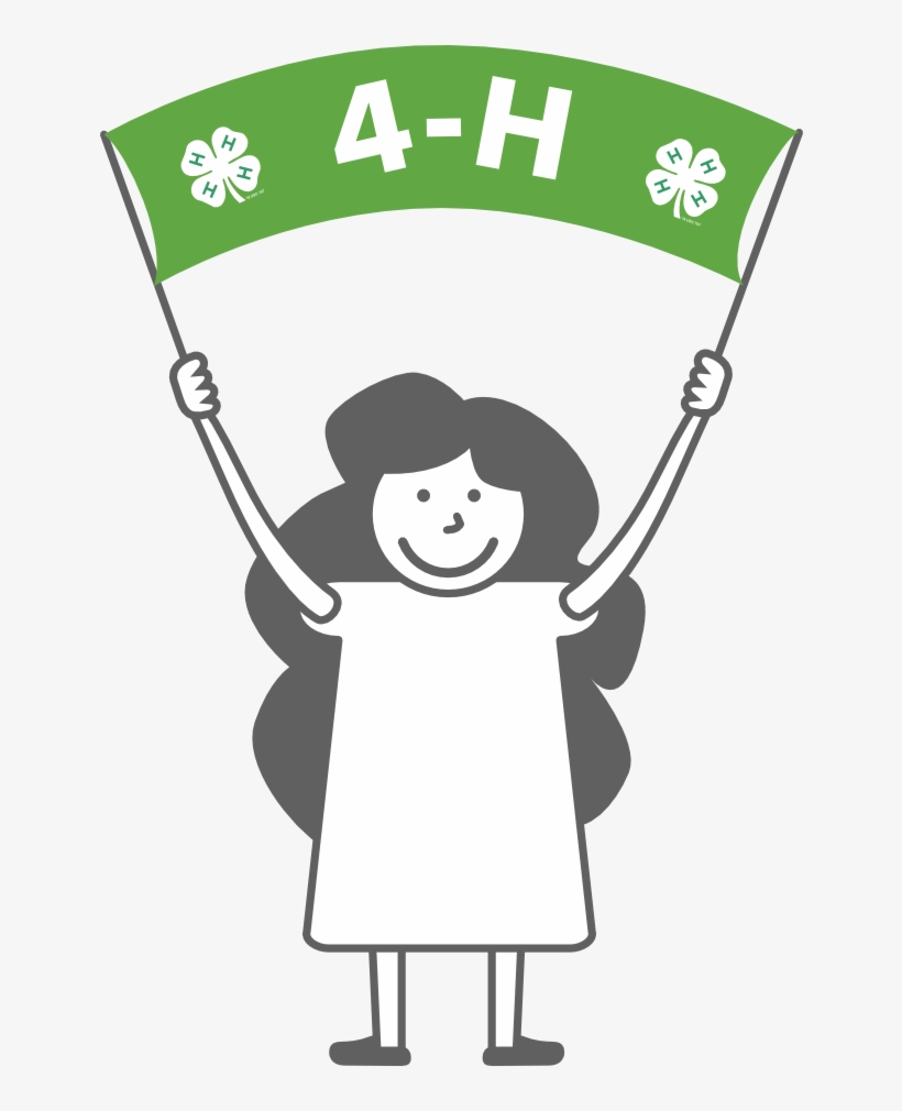 Banner Girl 2 - Cartoon, transparent png #4127467