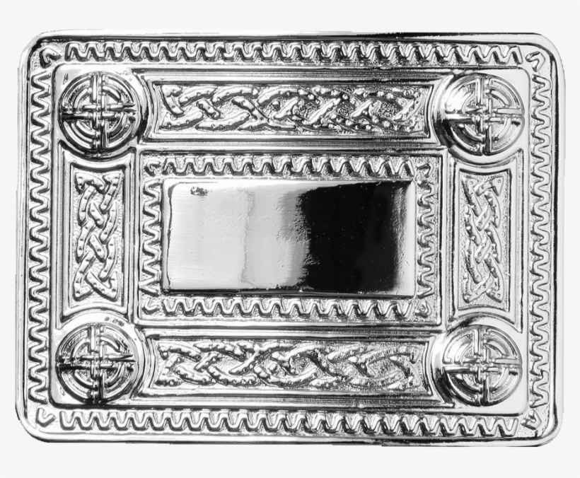 Celtic Knot Chrome Belt Buckle - Belt Buckle, transparent png #4127612