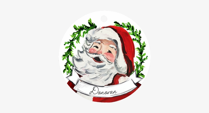 Santa Face Ornament - Santa Claus, transparent png #4128125