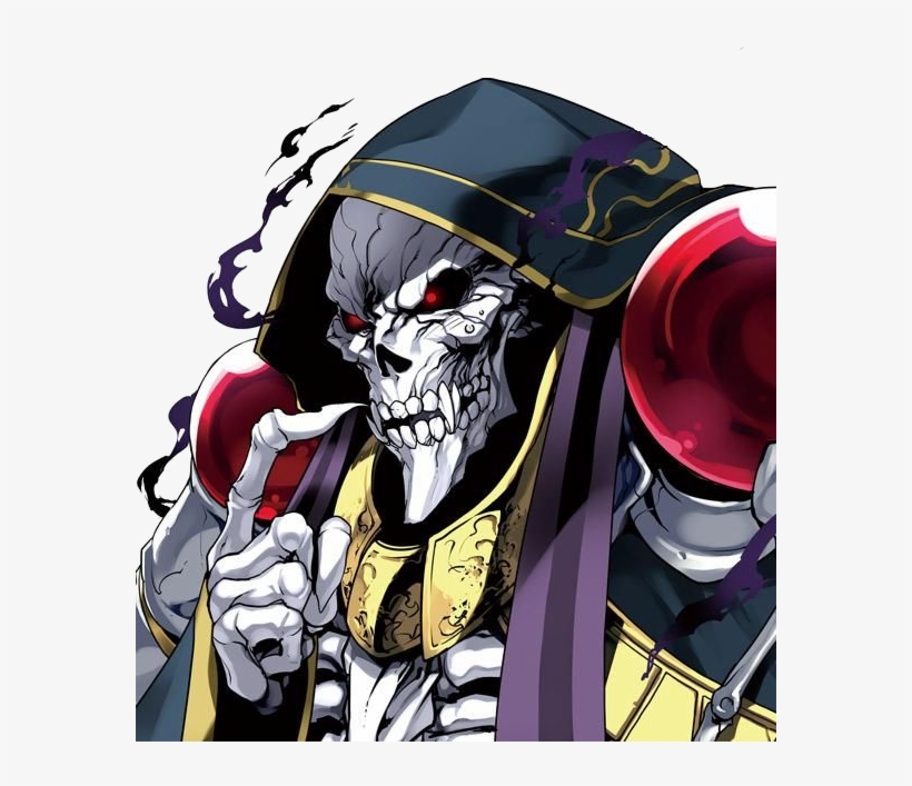 Overlord Freetoedit Anime Squeletton Esqu - Ainz Ooal Gown Manga, transparent png #4128255