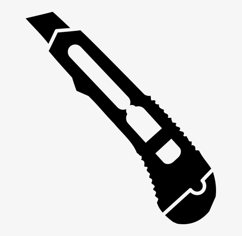 Cutter, Icon, Knife, Utility - Clipart Cutter, transparent png #4128360