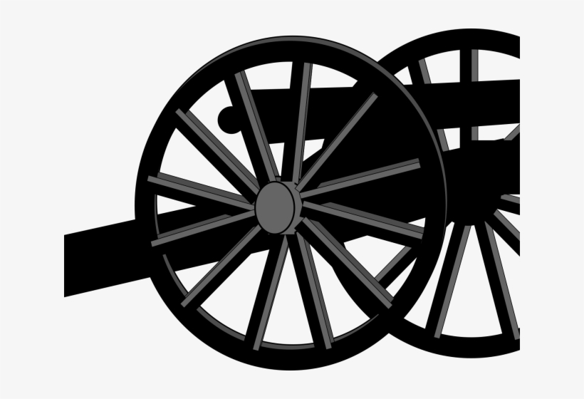 Canon Clipart Civil War Cannon - Civil War Clipart Black And White, transparent png #4128682