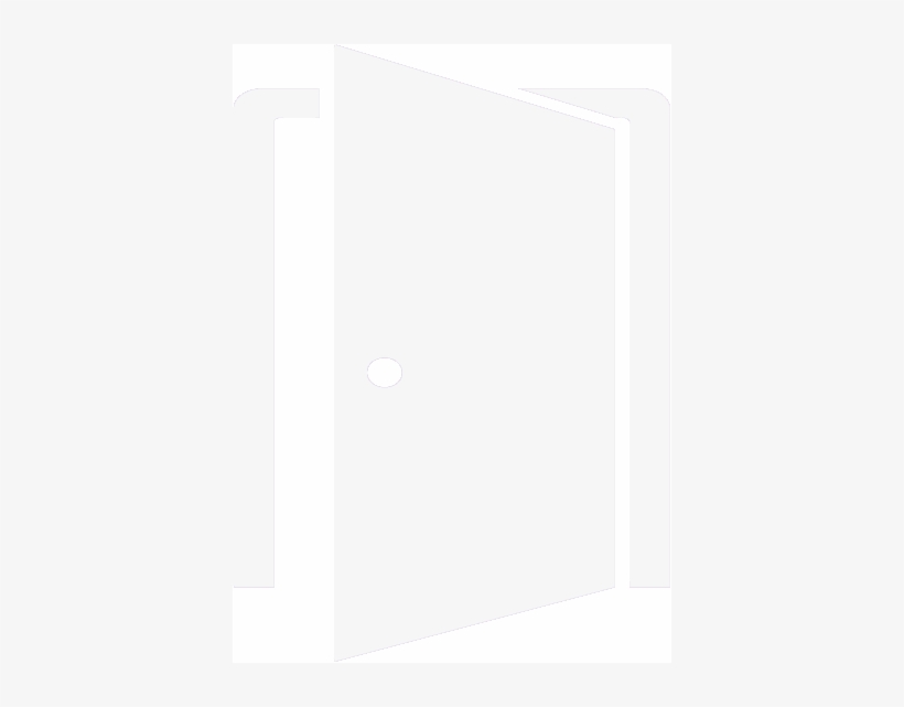 Icon Of An Open Door - Monochrome, transparent png #4128851