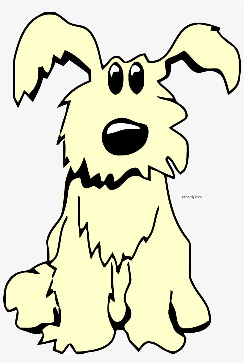 Dog Sitting Lemon Chiffon Color Clipart Png - Illustration, transparent png #4129179