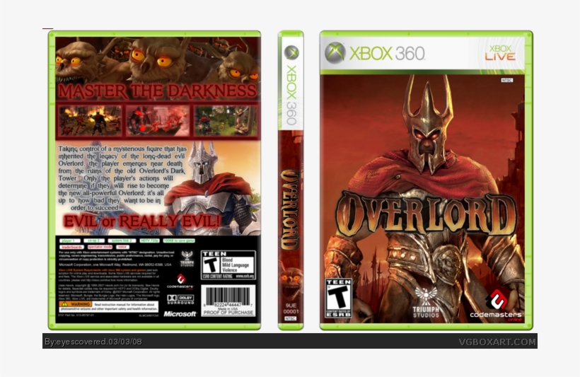 Overlord Box Art Cover - Xbox 360 Far Cry 2 Cover, transparent png #4129278