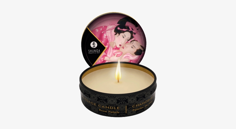 Shunga Massage Candle Rose Petals 1oz, transparent png #4129770