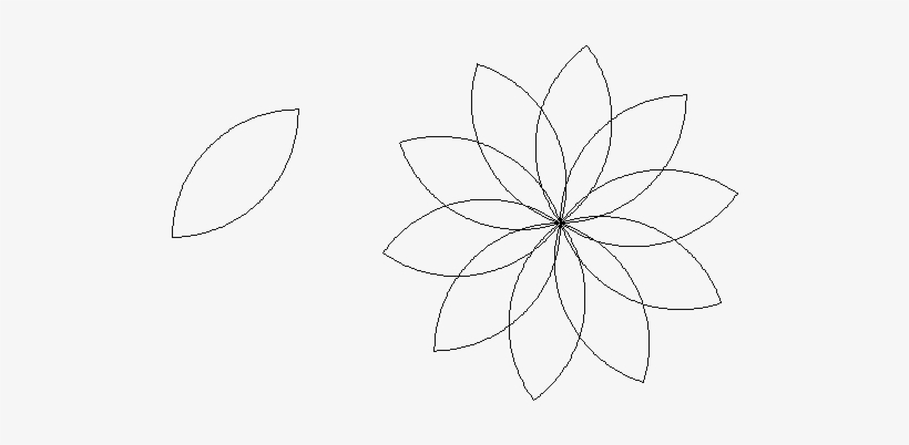 Para Colorear Petalos De Rosas - Line Art, transparent png #4129918