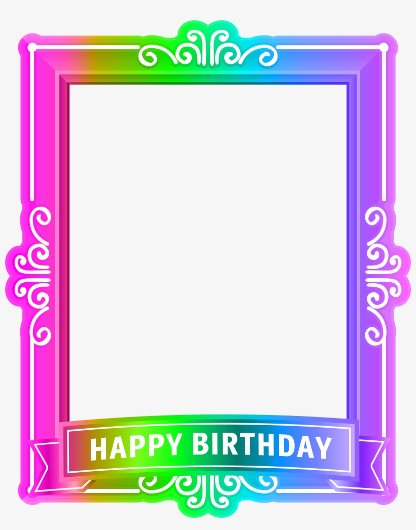 Happy Birthday Frame M, transparent png #4130128