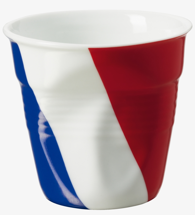 Gobelet Froissé Espresso Revol 8 Cl Drapeau Français - Revol Froisses 643218 Espresso Tumbler, French Flag, transparent png #4130267