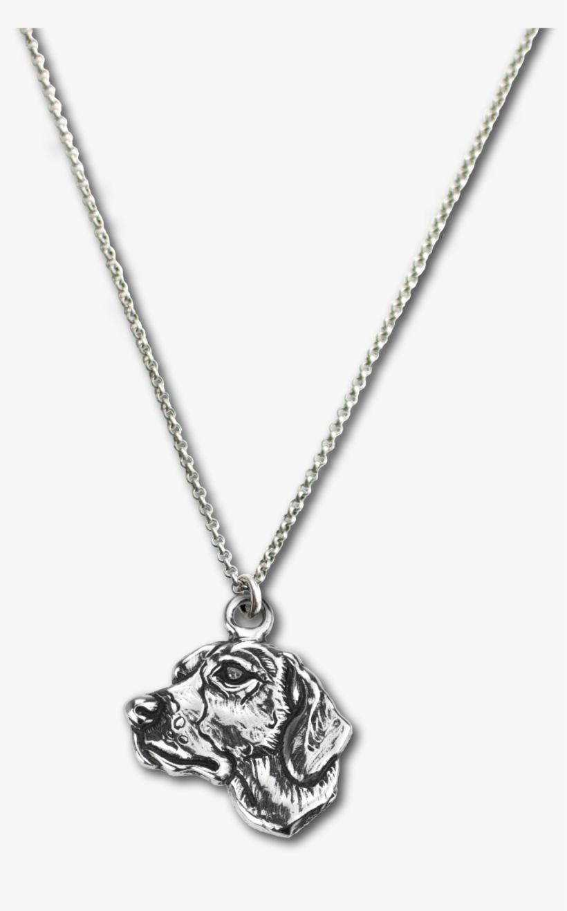 Foxhound Charm On Rolo Chain - Necklace, transparent png #4130274