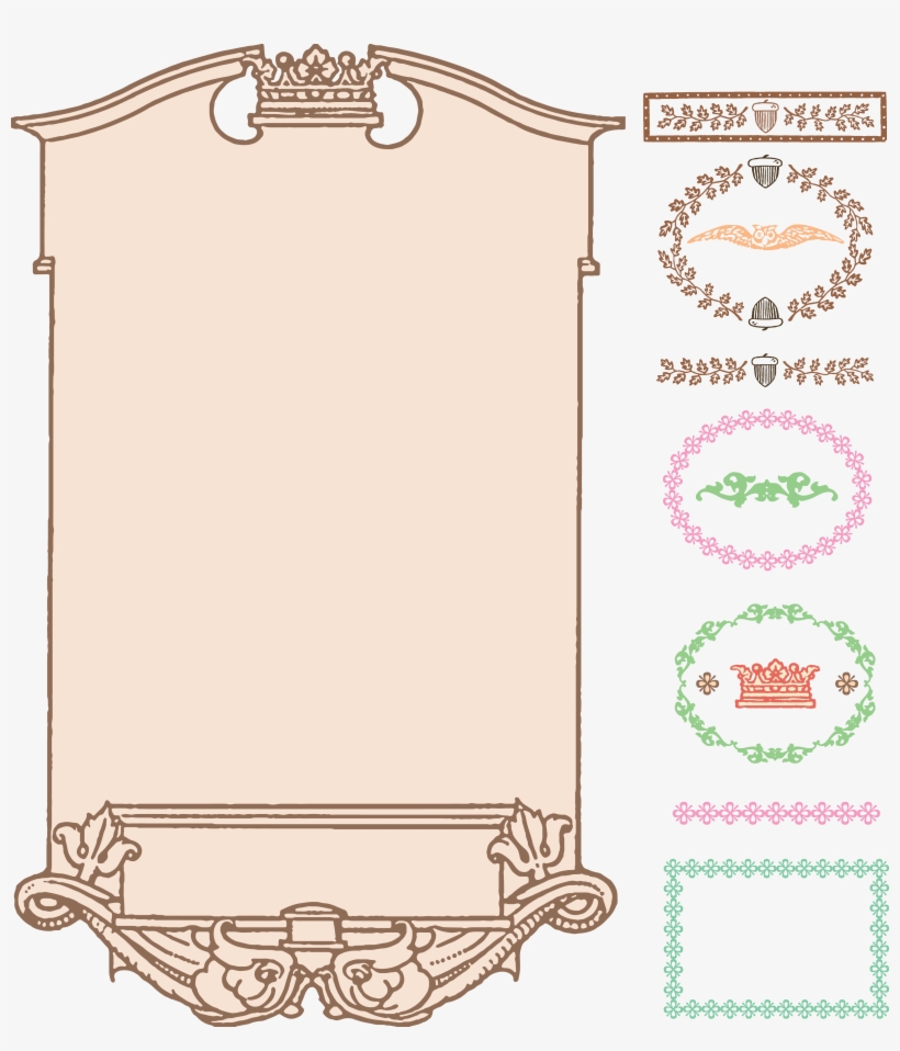 Vector Library Acorn Border Clipart - Clip Art, transparent png #4130299