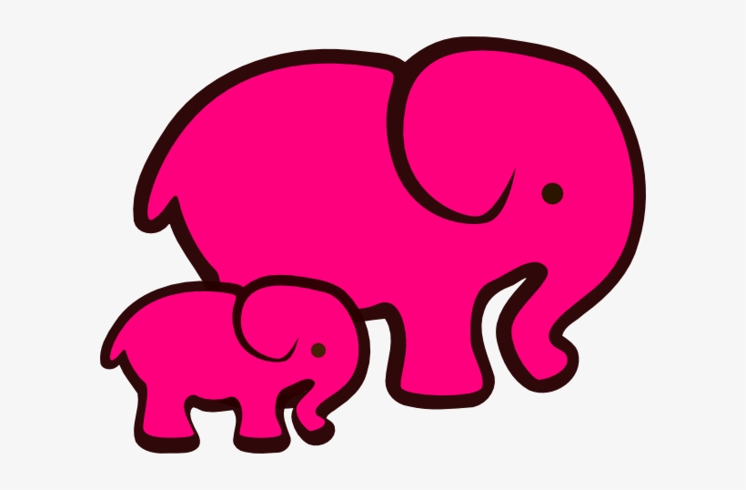 Elephants Mom And Baby Clipart, transparent png #4131267