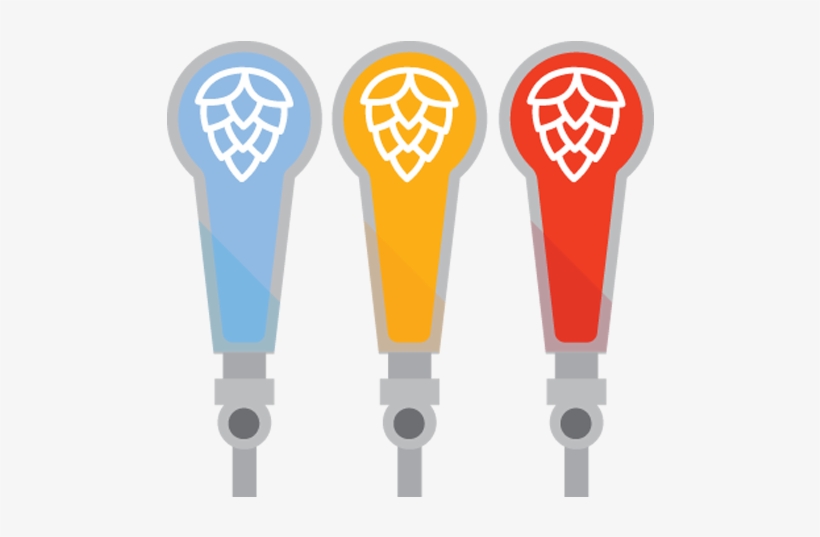 Custom Printed Tap Handle Decals 500x500 - Beer Tap Handle Transparent Png, transparent png #4131407