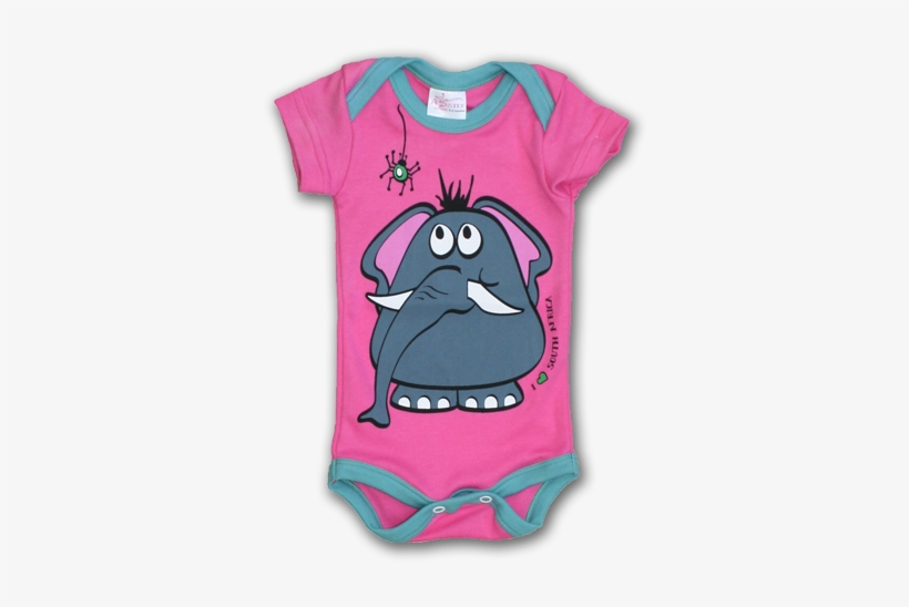 Baby Grows - Pink Elephant - Infant, transparent png #4131641