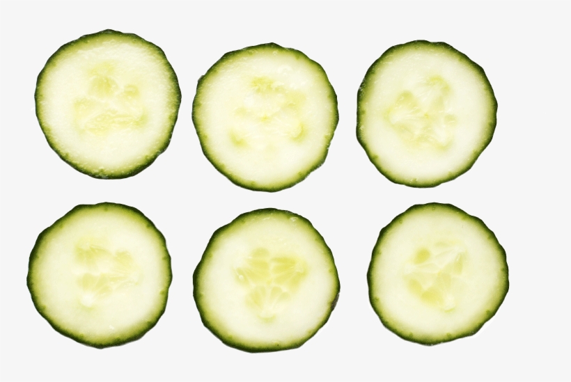 Image Of Some Cucumber Slices - T-shirt, transparent png #4131767
