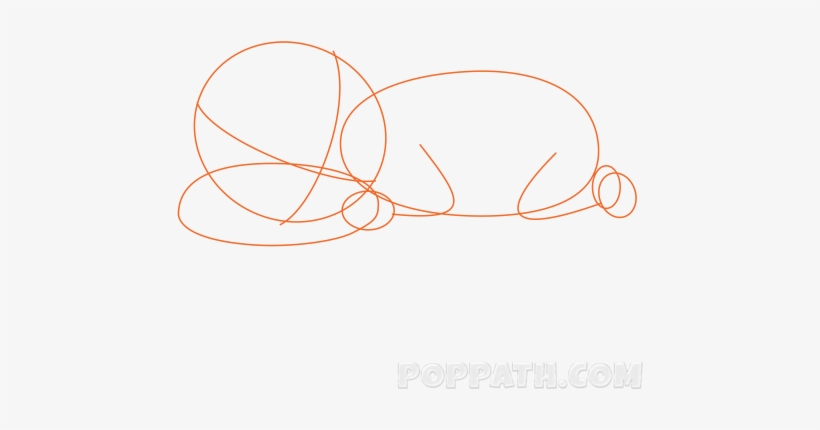 How To Draw A Baby Sleeping - Circle, transparent png #4131815
