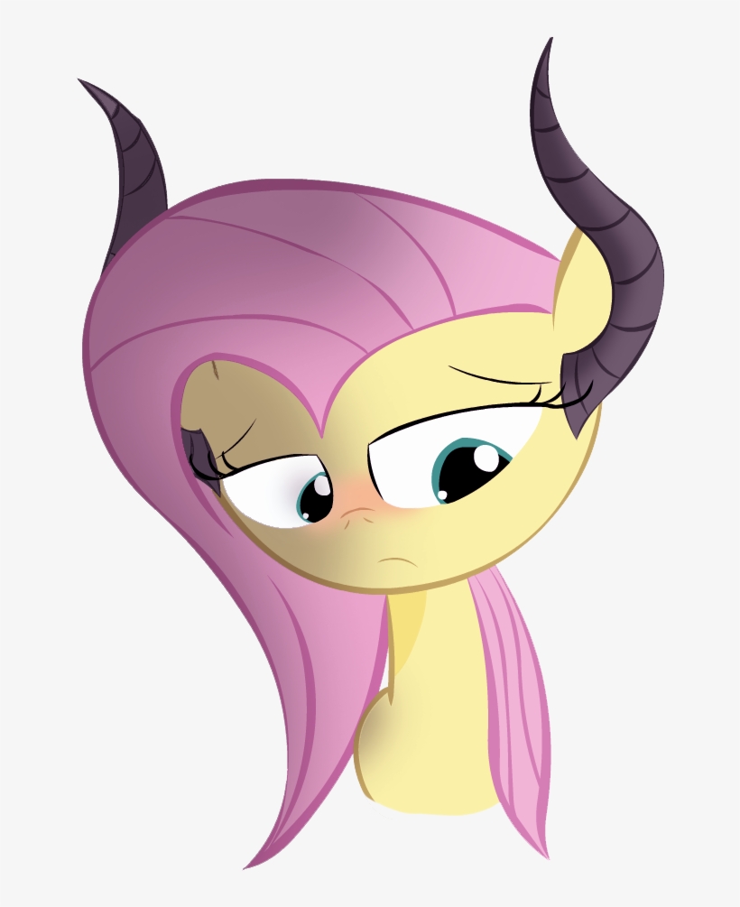Trolllightsparkle, Demon, Fluttershy, Horn, Safe - Cartoon, transparent png #4132276