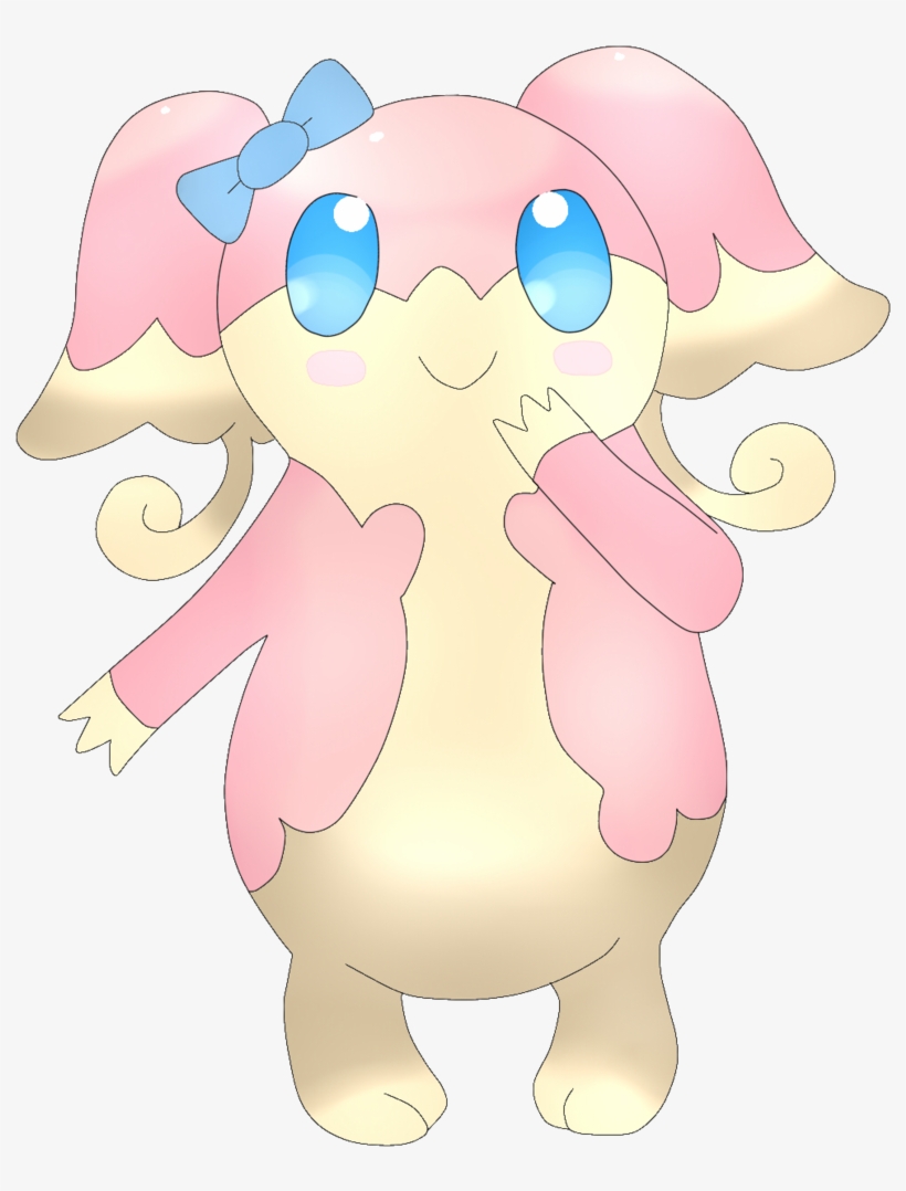 Pokemon Audino By Xcoldbluedemon-d4wmf68 - Cartoon, transparent png #4132299