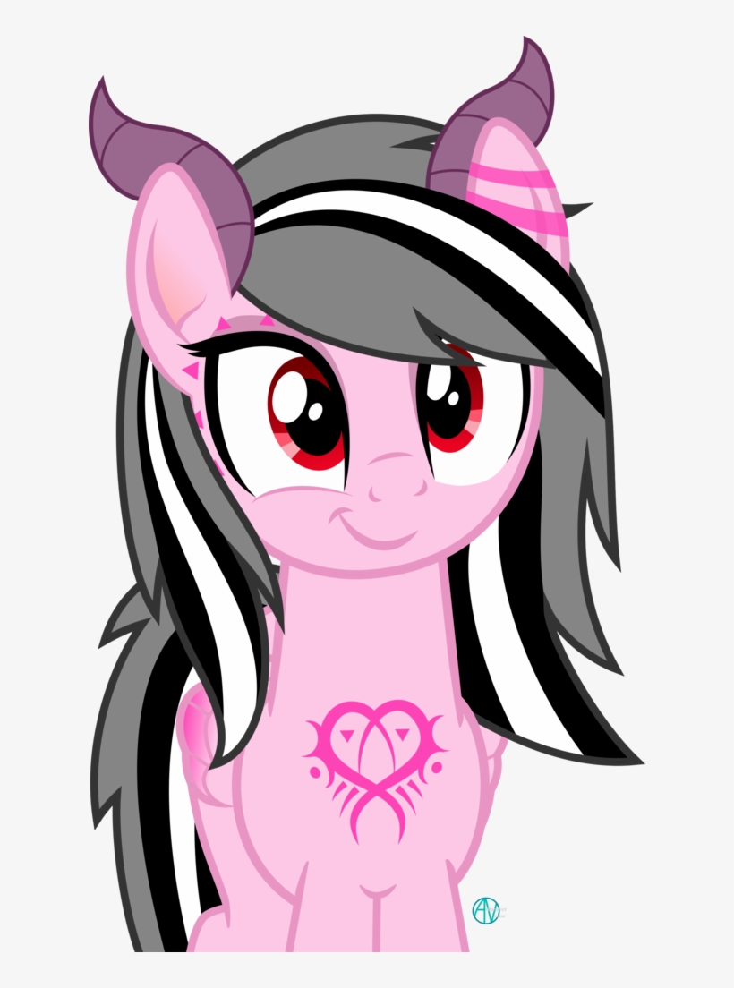 Arifproject, Cute, Demon Pony, Horn, Looking At You, - Download, transparent png #4132375