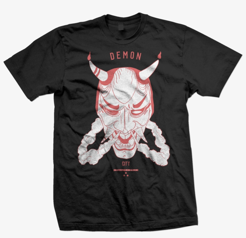 Image Of Demon City Shirt - Shirt With Flag On Sleeve, transparent png #4132573