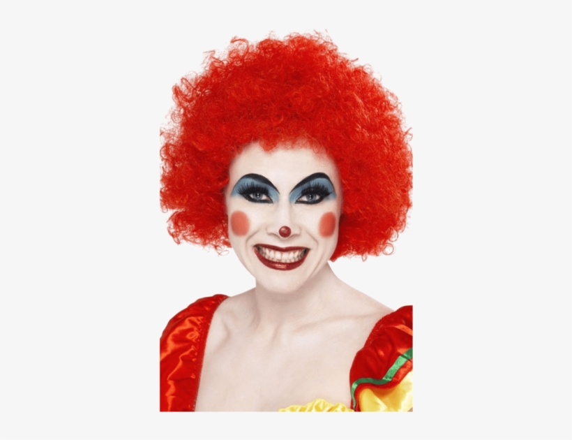 Funky Afro Red Wig Perfect For Clowns Or Seventies - Red Clown Wig, transparent png #4133049