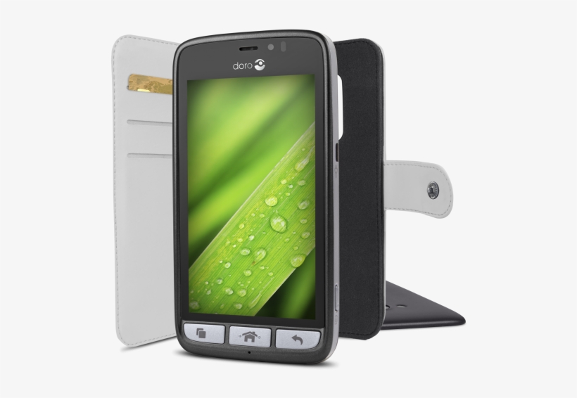 Previous Next - Doro Wallet Case Flip Cover For Mobile Phone - White, transparent png #4133363