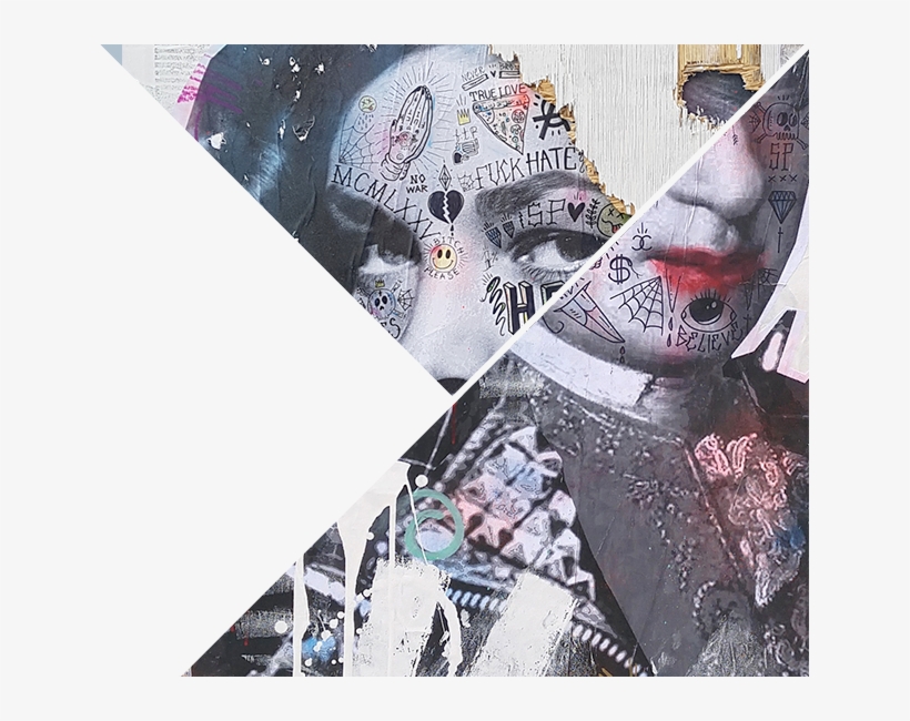 Stikki Peaches, Street Art Icon, Makes Noca His Canvas - Wolfgang Amadeus Mozart, transparent png #4133864