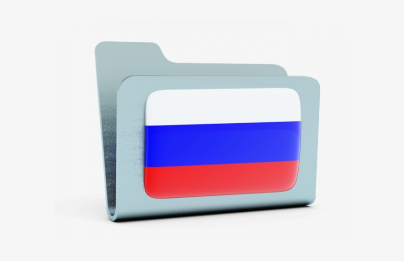 Флаг России На Иконке Папки - Russia Folder Icon, transparent png #4134096