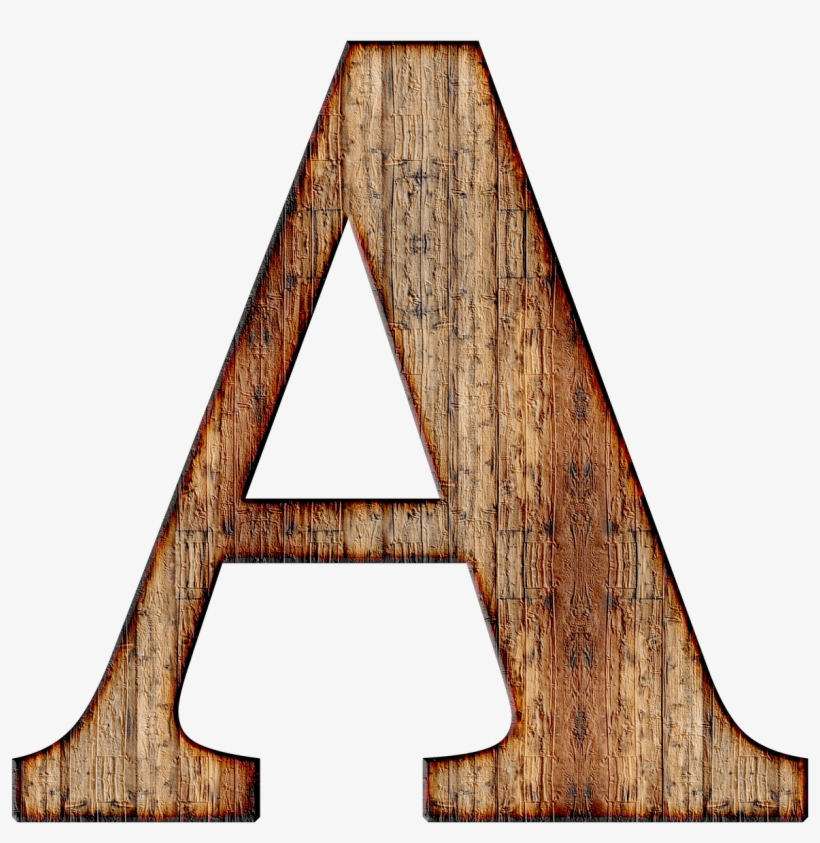Wooden Capital Letter A - Letter A Without Background, transparent png #4134450