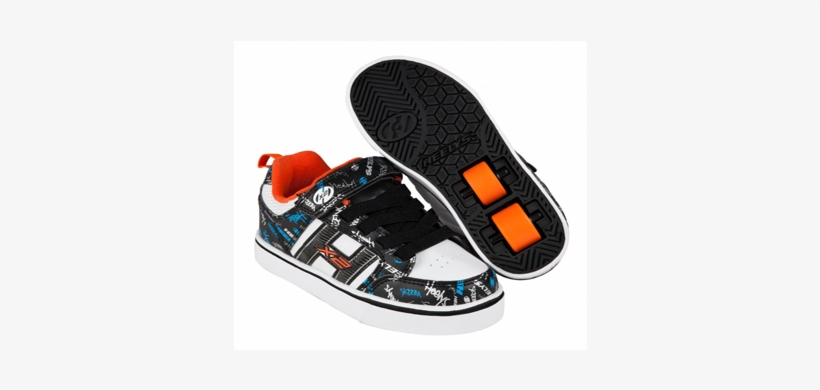 Bolt Plus Heelys Black / White / Orange / Cyan - Heelys X2 Bolt Plus Light Up - Black/white/orange/cyan, transparent png #4134480