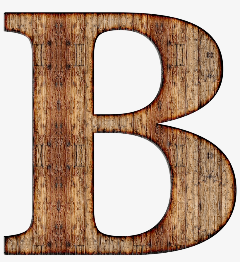 Wooden Capital Letter B - Letter B Wood, transparent png #4134612