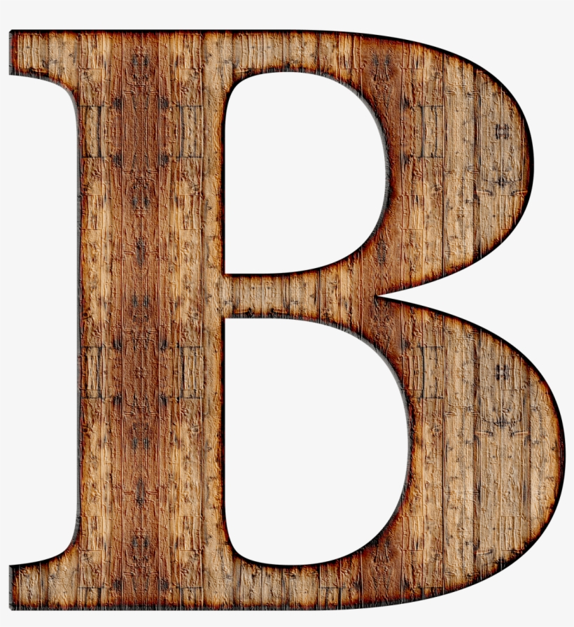 Wooden Capital Letter B Letter B Wood Free Transparent PNG Download