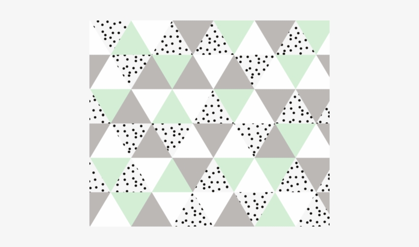 Triangle Wholecloth // Mint Gray B/w Dots Fabric By - Taupe, transparent png #4134820
