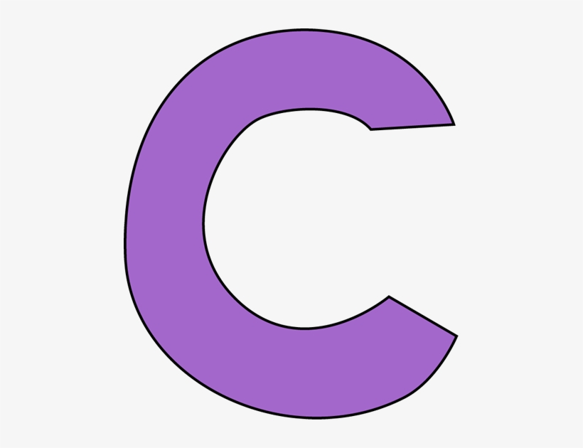 Purple Letter C Clip Art Image Large Purple Capital - Purple Letter C, transparent png #4134947