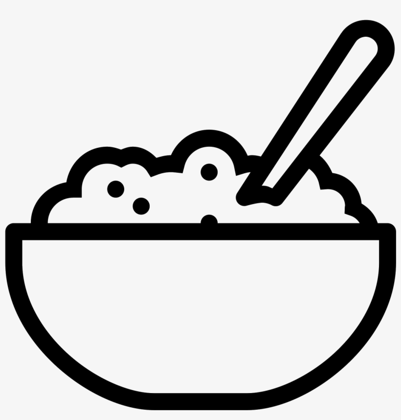 This Icon Is Has A Bowl With Porridge Inside Of It - Porridge Icon, transparent png #4135619
