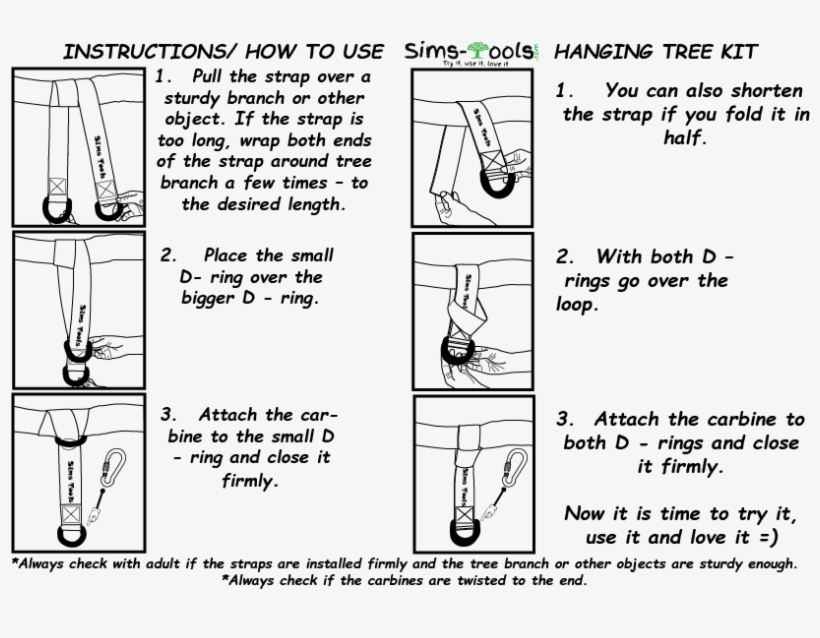 Tree Swing Hanging Kit - Easy Hang 4ft Tree Swing Strap X1, transparent png #4136240