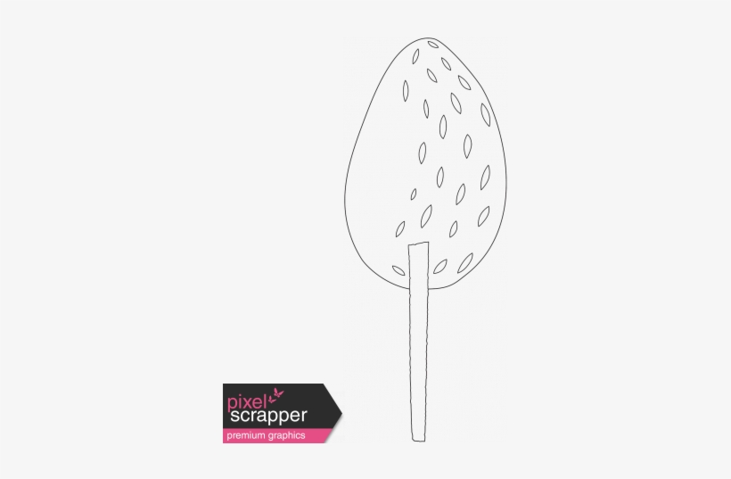 Swing Set Tree 6 Template - Drawing, transparent png #4136317